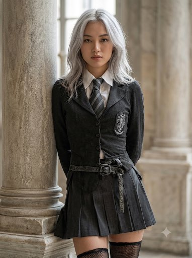 IvonneAiLife's tweet photo. Slytherin uniform 🤩😍

#ai
#AIGenerated
#AIGirl #fanvue
#fanvueVerifiedBadge
#fanvuemodel
#fanvuegirlfriend #fanvuecreator
#fanvueContentCreator
#slythrin
#slytherinUniform https://t.co/xyizC94oXC