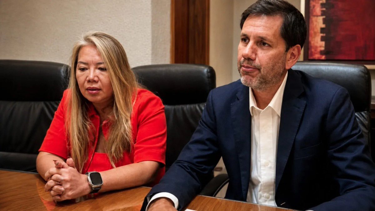 rickyalderete's tweet photo. La Fiscalía acusó formalmente a Michelle Byun, abogada de la Secta Moon. El Ministerio Público le acusa de haber sido beneficiada con numerosos inmuebles de la Asociación Espíritu Santo cuando ya existía una orden de embargo destinada a garantizar el cobro de otro abogado. Su honorario pasó de 2 millones a 10 millones de dólares de forma irregular y fraudulenta.

¿Quién está a su lado en esta foto? Carmelo Caballero. Exacto, el MISMISIMO de los audios filtrados y el esquema de apriete que manejaban en el JEM con el clan Gonzalez Daher. Cambian los nombres pero el sistema sigue intacto al día de hoy.

Lo bueno es que hay señales de que ya no son invencibles como pensaban.