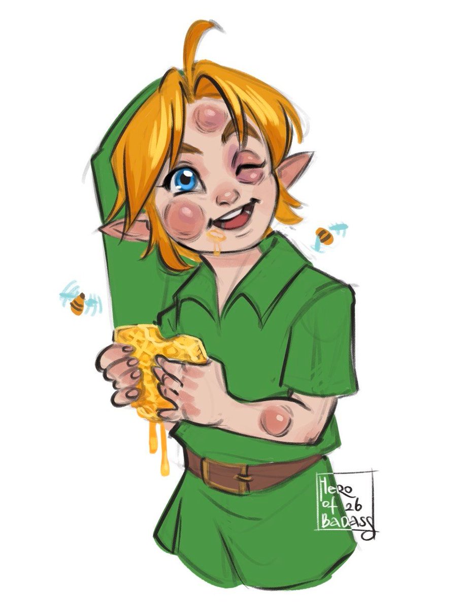 Hero_of_Badass's tweet photo. Maybe it wasn't a good idea... 🐝
#TheLegendOfZelda #Link #OcarinaofTime https://t.co/SZRiBQVTlb