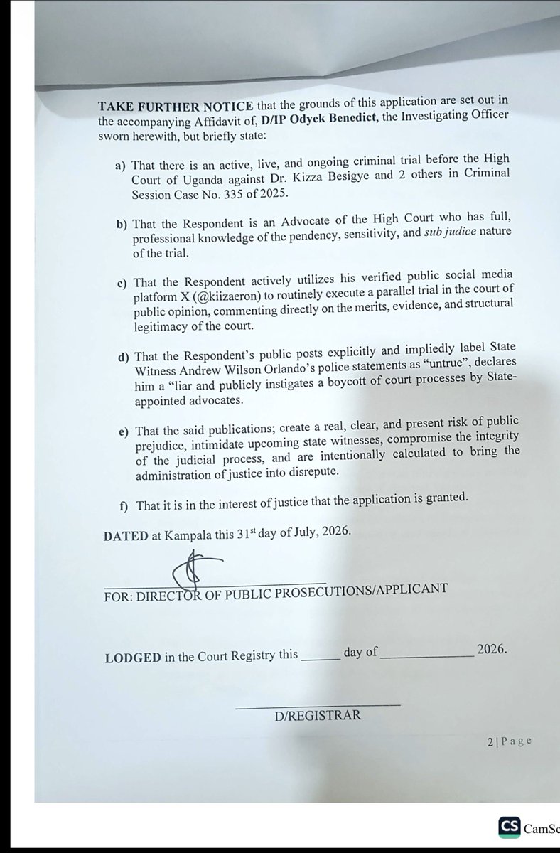 TumusiimeKato's tweet photo. It is getting tougher to practice law in Uganda.
@kizzabesigye1 lawyers, @EriasLukwago_ was abducted and charged with misprision of treason and now @kiizaeron is being taken to court to be held in contempt!

What happens to their lawyers in the end?
@ODPPUGANDA @KakwenzaRukira 
@JudiciaryUG which society treats its children like this?🫢🫢