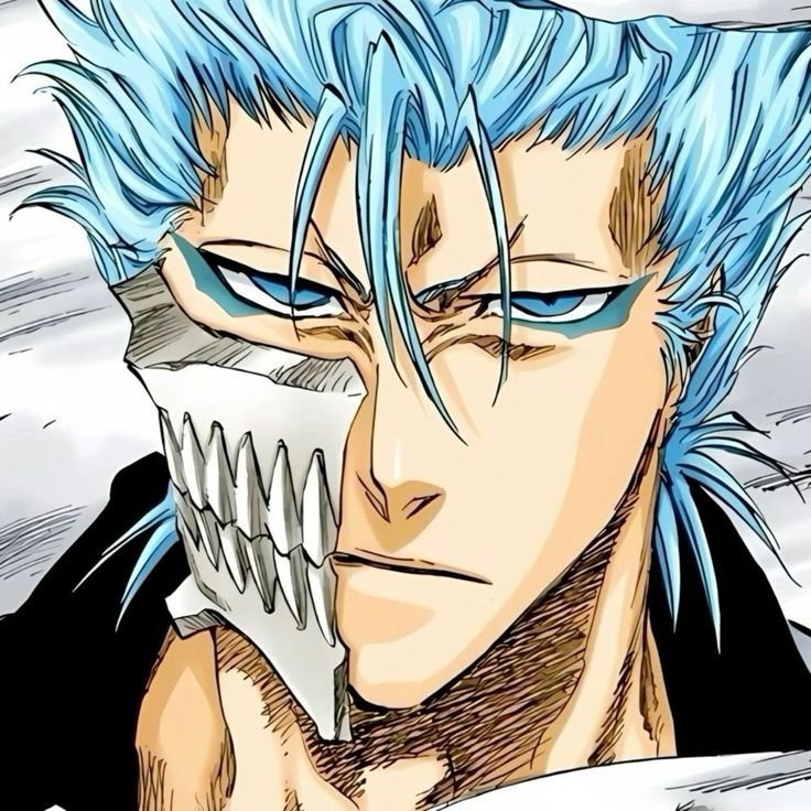grimmnism's tweet photo. grimmjow must be so vain about his hair, he must use a lot of gel🩵🤭 https://t.co/lbGuLPibrQ