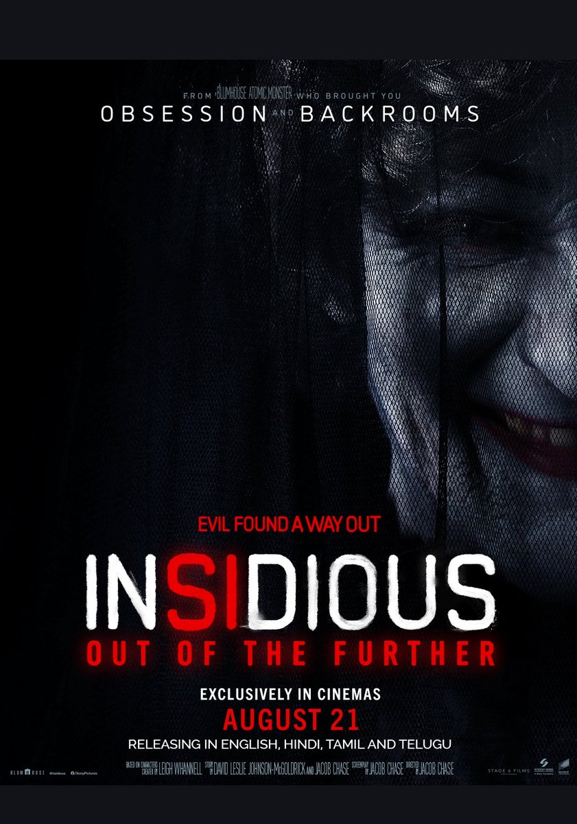 TalksofCity's tweet photo. Evil found a way out.
The final trailer has come for our world. #Insidious: Out Of The Further is exclusively in cinemas on 21st August 2026 in English, Hindi, Tamil &amp; Telugu @sonypicsindia 

English Trailer : https://t.co/DbJynC74Vb…

Tamil Trailer : https://t.co/Uj1sJ6Bfhq https://t.co/W0tM4FFmMI