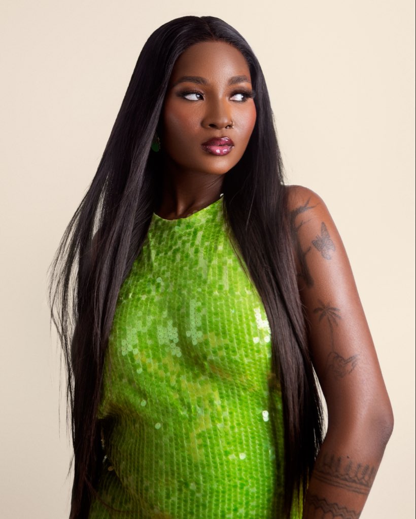 itisgoddessa's tweet photo. Some people wear green. Goddessa makes it look like royalty. 💚✨

 Face card never declines, aura never fades.

#GoddessaOkechukwu
#BBNaija https://t.co/mTnE5bh6cR
