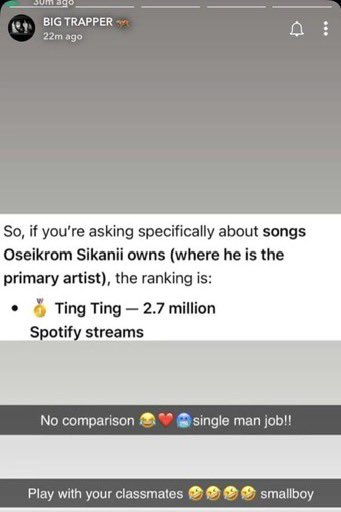 toosweet_05's tweet photo. Oseikrom Dey put on bangers😂😂 https://t.co/nasNWFzLQY