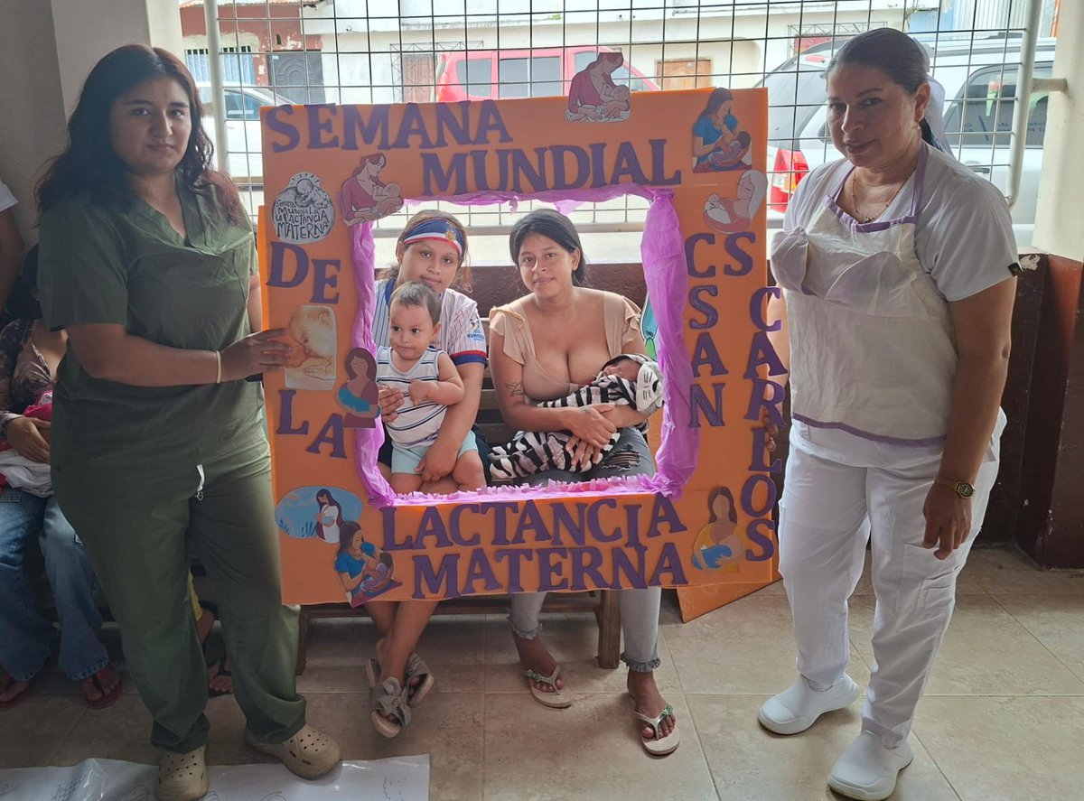 DPS_LosRios's tweet photo. #Quevedo | En la Semana Mundial de la Lactancia Materna, el Centro de Salud San Carlos realizó actividades educativas y una capacitación en nutrición para fortalecer los conocimientos sobre los beneficios de la lactancia materna y una alimentación saludable.  #LactanciaMaterna https://t.co/Jjfru4tFdg