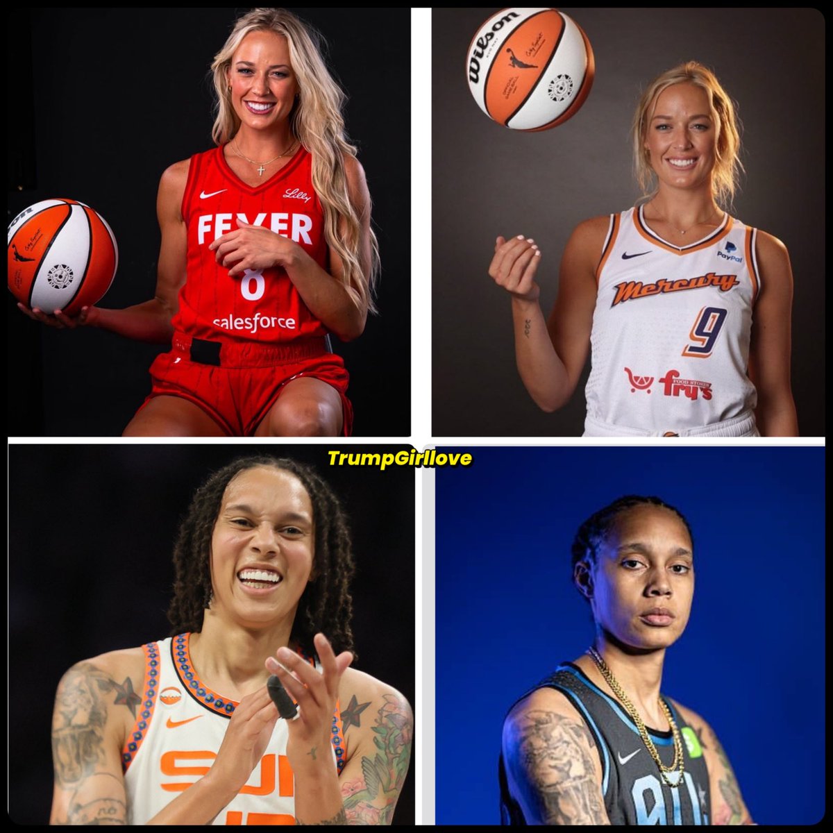 TrumpGirlLove's tweet photo. I see only one beautiful woman who loves America and fights to keep men out of women’s sports. Thoughts? https://t.co/TY74Aoko1P
