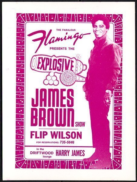 _GrandPaD's tweet photo. As if summer in #LasVegas isn't hot enough...the Godfather of Soul is playing at the Flamingo tonight (1968) and the whole place is breakin' out in a cold sweat. https://t.co/OnwjdhSBmQ