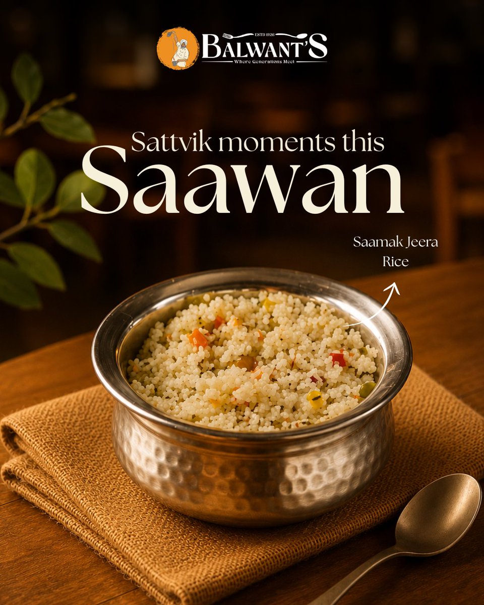 balwantdhaba's tweet photo. This Saawan, savour food rooted in tradition, devotion, and sattvik goodness.
#balwants #saawan #sattvik #sawanfood #pureveg #kolkatafood #heritageeats https://t.co/RusfdscAU7
