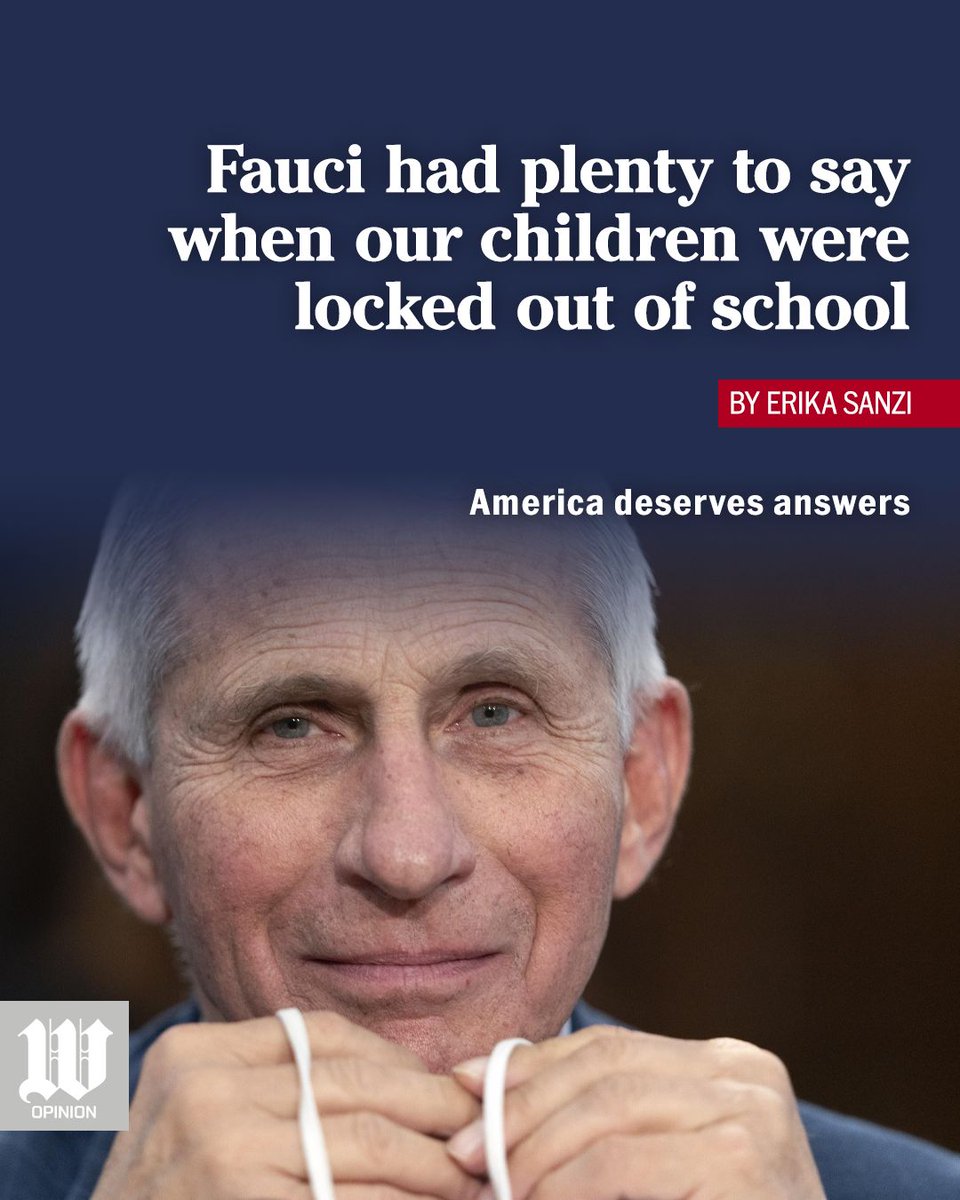 WashTimesOpEd's tweet photo. “The man who spent years telling America what to do should be willing to answer questions about the consequences,” @esanzi argues. https://t.co/HxVVy94hxX