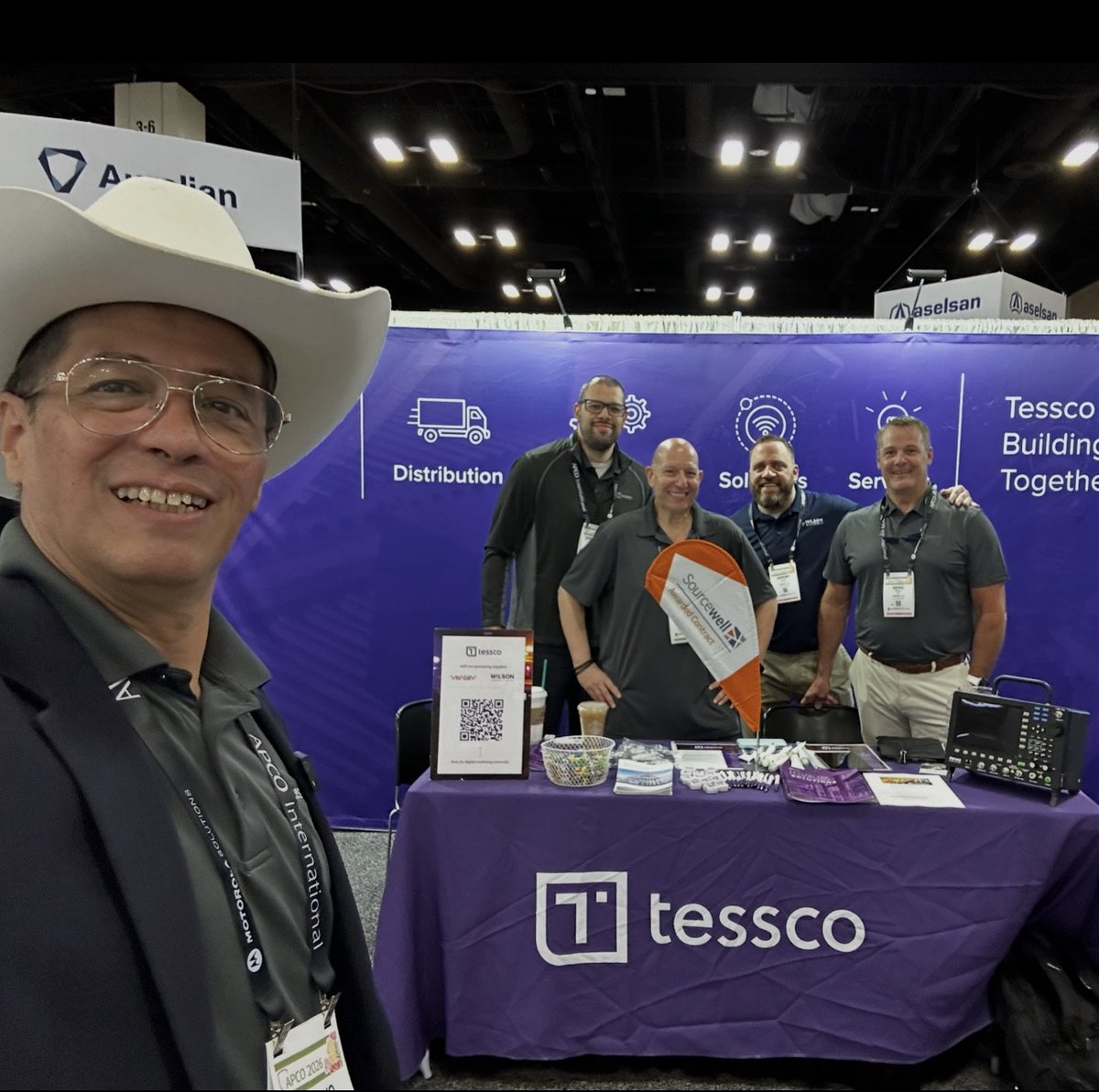 TesscoTech's tweet photo. The APCO 2026 Annual Conference &amp; Expo is officially in the books! A special thanks to all who stopped by our booth in San Antonio, TX to connect with the Tessco team and our partnering suppliers, Ventev and Wilson Connectivity. https://t.co/AtNcRkwGyq