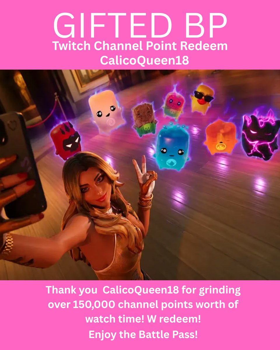 AmberRoseTTV's tweet photo. Thank you for your support CalicoQueen18! I hope you enjoy your gifted battle pass! #fortnite https://t.co/G5ZNaR4vxJ