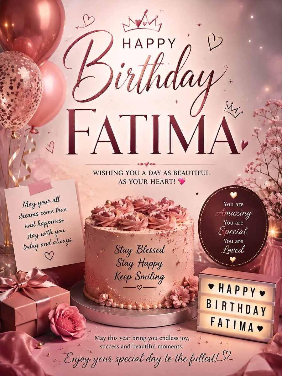 guliat2807's tweet photo. Happy birthday @Fathima_676 💞.
Wishing u love nd happiness on ur bdy.May all ur wishes come true today and always.🥰🥰 #happybirthdayfatima ❣️❣️ https://t.co/IfdnLKh9cX