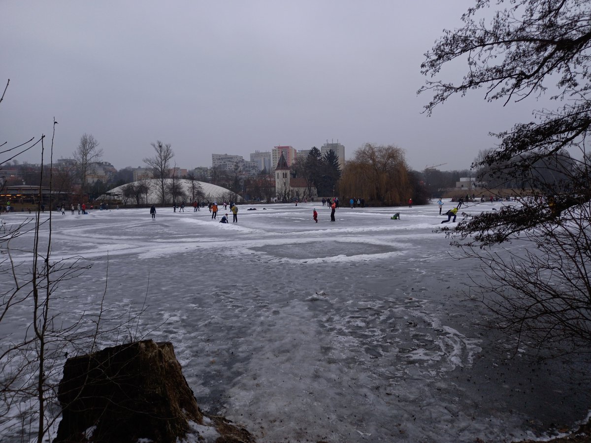 corazoneuropa's tweet photo. Hamerský rybník, Praga.

En invierno: helado y pista de patinaje.

En verano: brillante en todo su esplendor. https://t.co/TJlkoRCicU