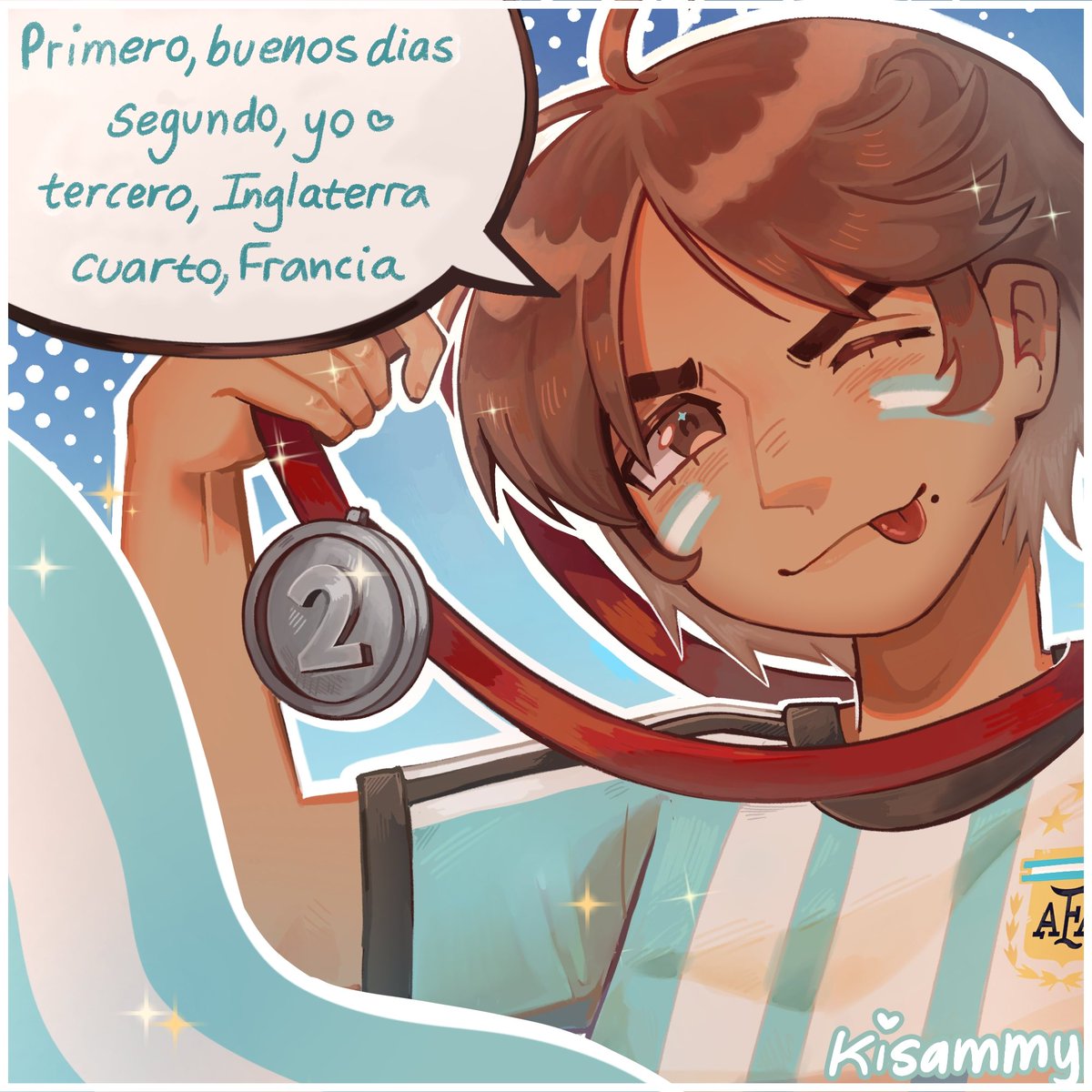 Sillysammy__'s tweet photo. Si hay algo que me gusto de la final fue lo mucho que celebraron los argentinos igual, los quiero chicos

#countryhumans #countryhumansargentina #argentina https://t.co/9PmXk8411F