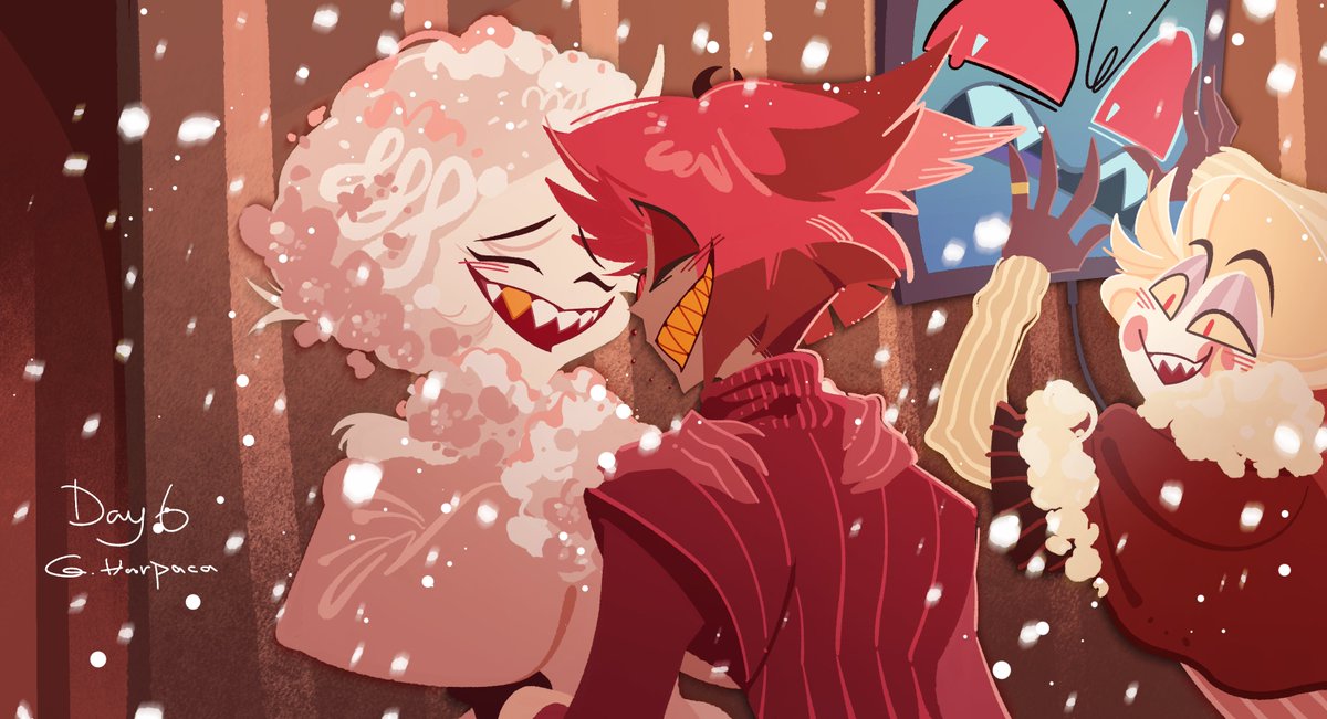 lukyp26's tweet photo. A film set on a snowy night❄️
It's about friendship❄️
#radiodust #radiostatic #radioapple #hazbinhotet https://t.co/vohRECo1xY