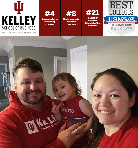 MrMarketingPhD's tweet photo. Becca, Akari, &amp; I are all moved in to Bloomington &amp; excited to start our next chapter. I've accepted a new position with the @KelleySchool at @IUBloomington as an Associate Clinical Professor of Marketing. Excited to serve our students &amp; business community. #GoHoosiers #IUKelley https://t.co/NairBNxVfI