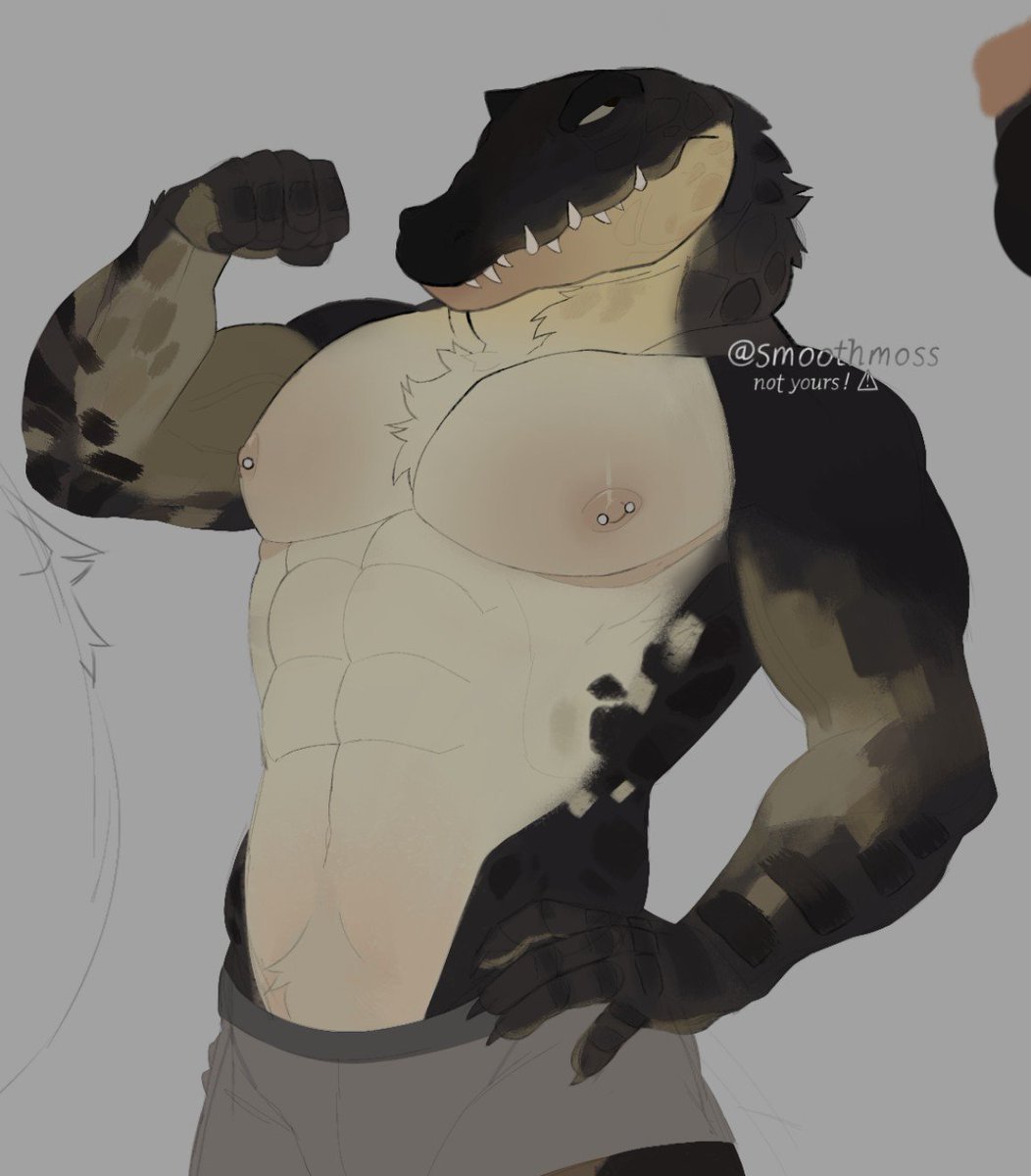 smoothmoss's tweet photo. A croc with fur??? https://t.co/HWNar4YMV3