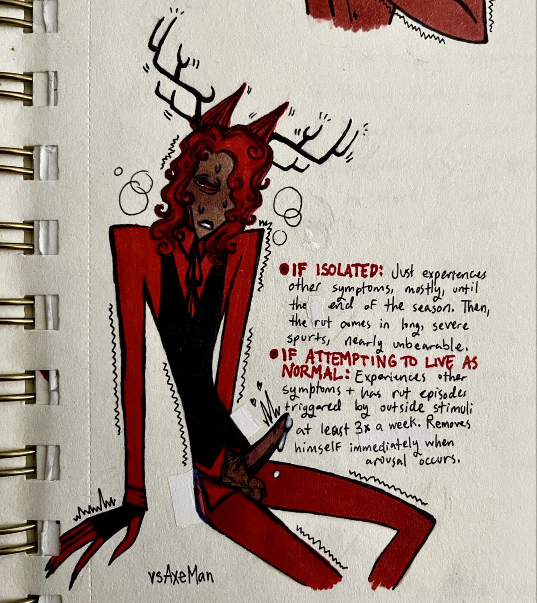 vsAxeMan's tweet photo. Rut season nonsense 🔞 #Alastor https://t.co/5M7nxOdPHO