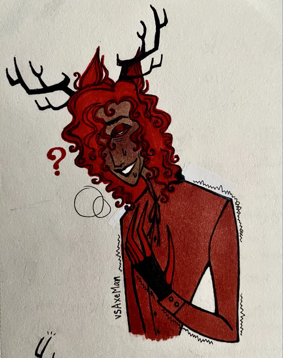 vsAxeMan's tweet photo. Rut season nonsense 🔞 #Alastor https://t.co/5M7nxOdPHO