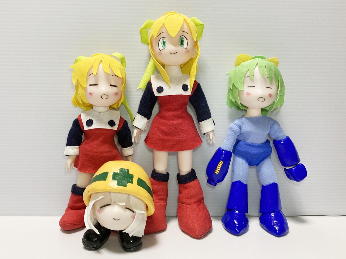 GolemTextile's tweet photo. ロールちゃんは、シンプルでありながら、とにかくデザインが強い（立体が完成するとかわいく見えるという意味）ので、人形やロボット製作に挑戦する人は、ロールちゃんから始めるのが、オススメです。
#ぢゆし https://t.co/lU9ZSmaMwb