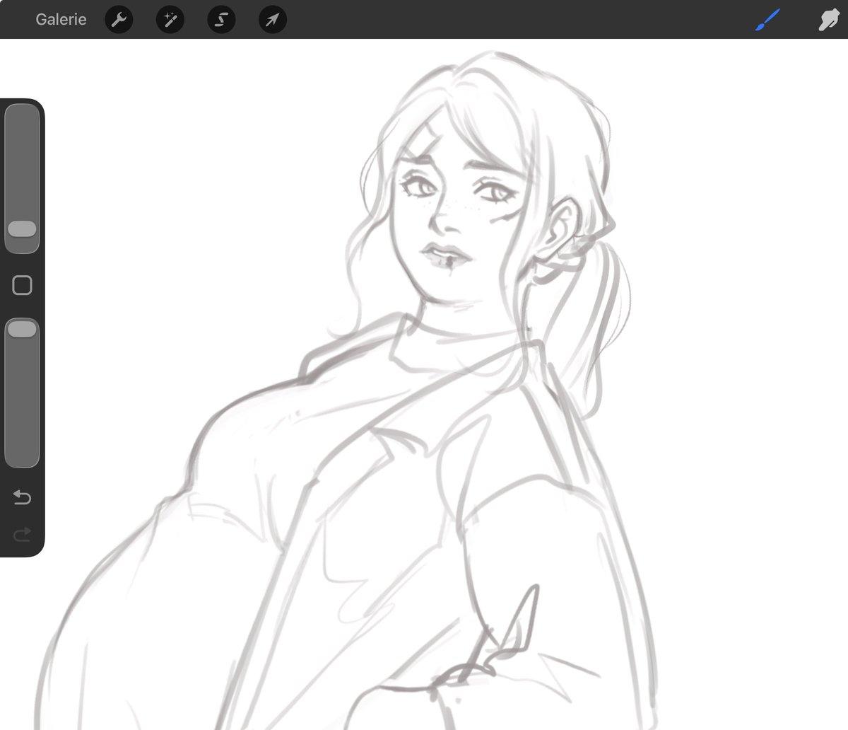 honeycaksy's tweet photo. I forgot to post that War era Lily sketch https://t.co/AJirkNf7so