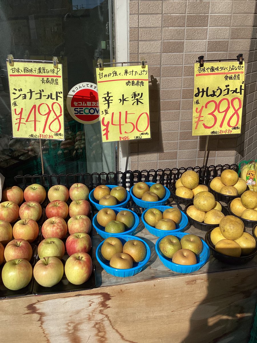 fruitfruit08's tweet photo. おはようございます☀
おだのうえんです♪

本日、糖度が高くて果汁豊富な種なしぶどう🍇がたくさん入荷しております‼️
大人気の💚シャインマスカット💚や濃厚な甘みのある🍑ゴールデンピーチ🍑も大変お買い得となっております🤭🎶
生ジュース🍹も金曜セールですので是非お立ち寄りください☺️ https://t.co/WOQPLz5xCQ