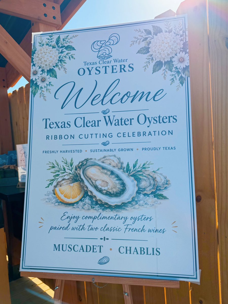 Dist32StateRep's tweet photo. Team Todd attended Texas Clearwater Oysters ribbon-cutting in Port Aransas, Tx, celebrating Texas farmed oysters and sustainable seafood. #txlege https://t.co/RawrBGHwmZ