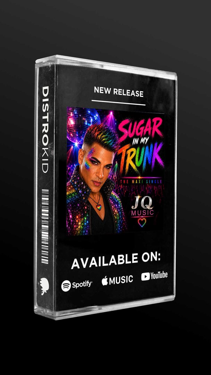 JQMusicPro's tweet photo. 🚨 NEW RELEASE! 🚨
Sugar in My Trunk is officially out now! 🌈🔥
6 incredible mixes. One unforgettable vibe.
Stream it today and tell me your favorite mix! 🎧❤️

#SugarInMyTrunk #JQMusic #HouseMusic #DanceMusic #NewMusic #DistroKid https://t.co/RLYjCELGzD