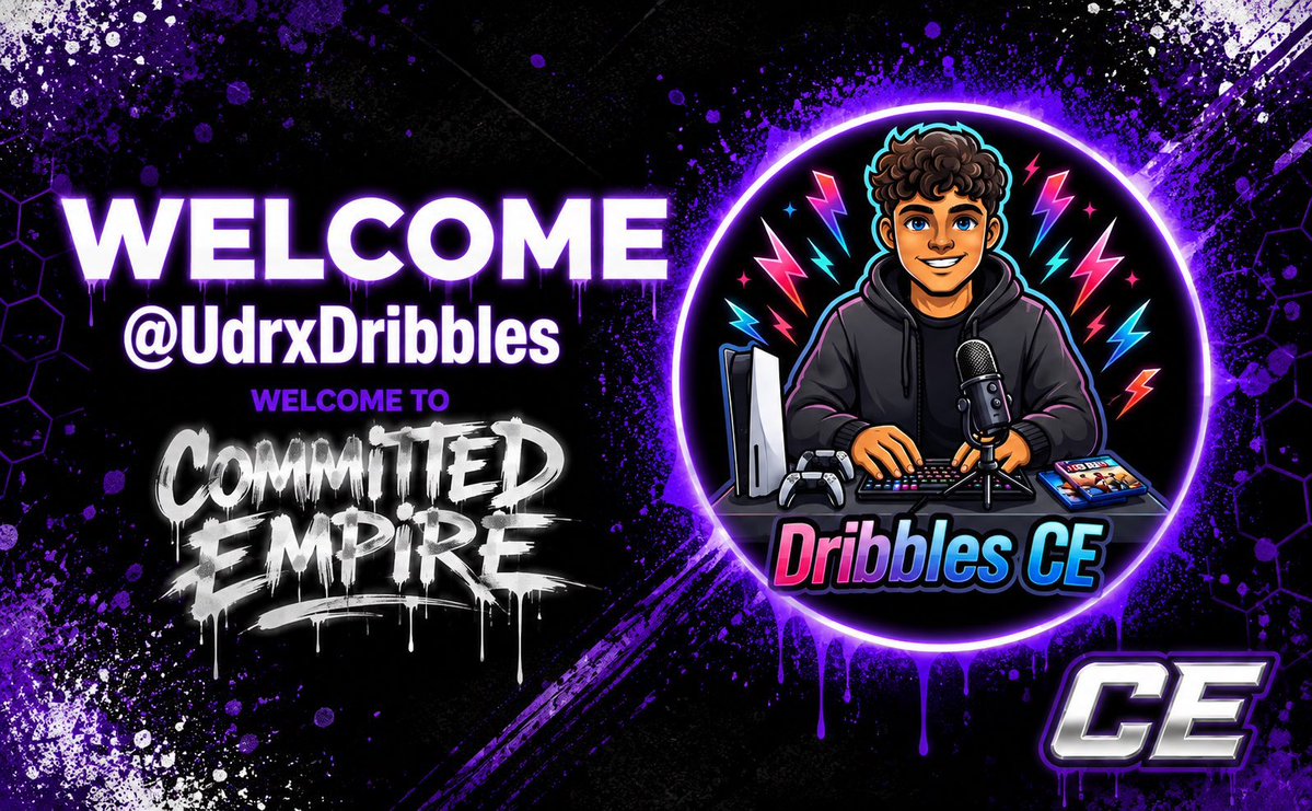 TheCEClan's tweet photo. Today we’re welcoming the newest members of Committed Empire

💜@UdrxDribbles 
💜@xIrxsh2k 

Welcome to the Empire. Let’s build something legendary together. 🏆💜 https://t.co/Xj0KylYZgQ