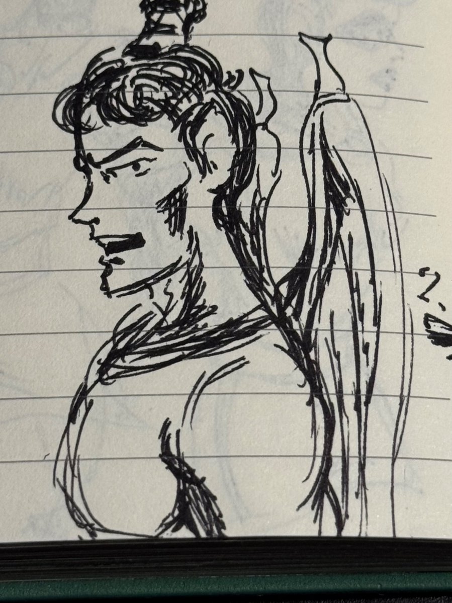 BlotPlots's tweet photo. @MoonBunny_id Drew a winged guy recently 🪽 
https://t.co/nTzXE66PWK