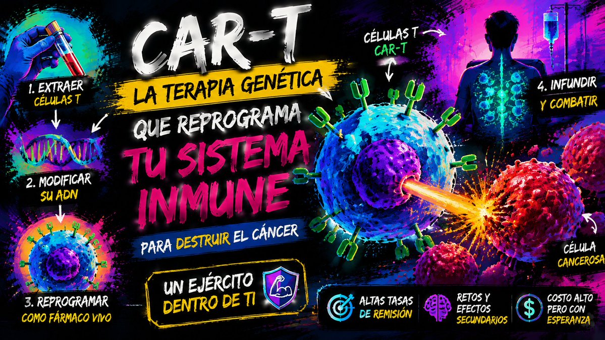germanpet's tweet photo. CAR-T: La Terapia Genética que Reprograma tu Sistema Inmune para Destruir el Cáncer https://t.co/wr9oqfrENn a través de @YouTube https://t.co/6wtMmlmEbv