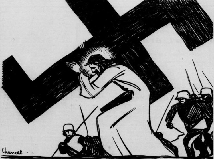 PresiGarf's tweet photo. @Tyronekoolaid45 @Savage_arcane_ @RoyIsThaTruth Trump? We heil Christ round here nigga https://t.co/mdfCflvMDB