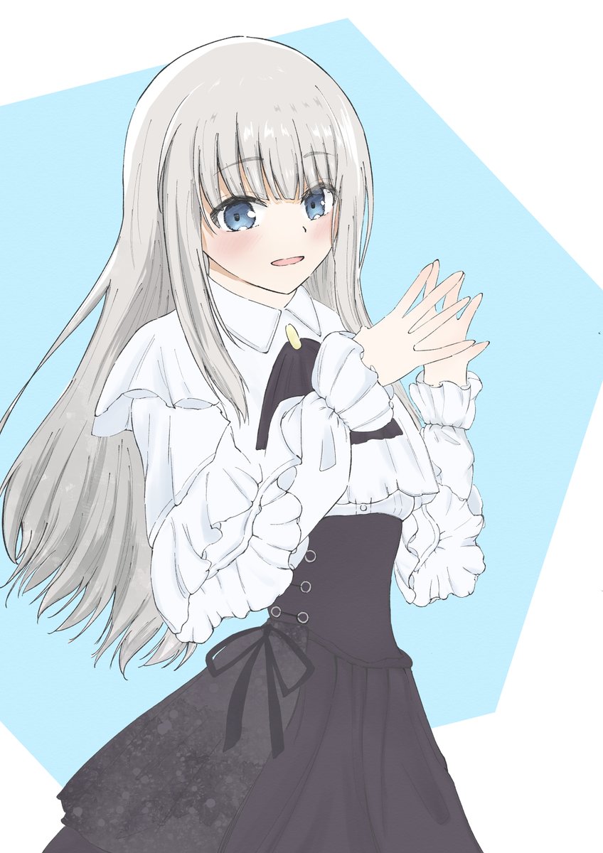Yu_ill_37's tweet photo. ゴスロリ風な真白さん https://t.co/sMfSATNghr