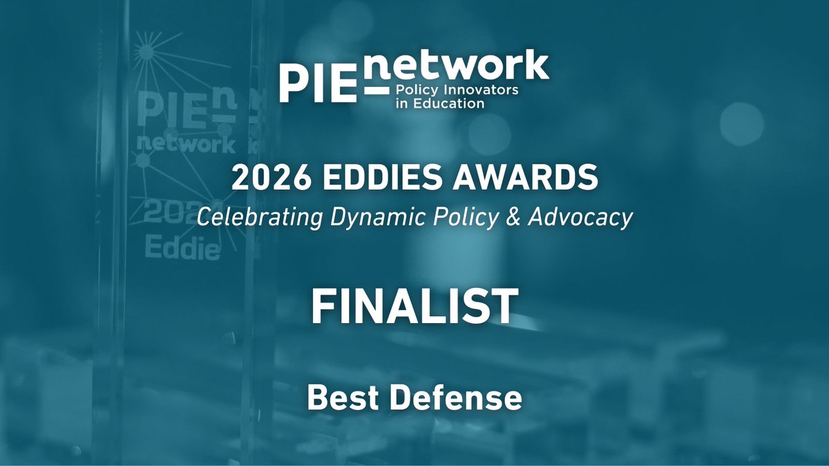 teachplusTX's tweet photo. 🏆 We're honored to be finalists for the 2026
@PIENetwork Eddie Award for Best Defense, together with @Texas2036, @Commit2Dallas, @EdTrustTX,
@ExcelinEd, and Center for Strong Public Schools.

📥PIE Network members, cast your vote through August 28! 👉🏾https://t.co/bkLOgQTODg https://t.co/zucKOdYBqz