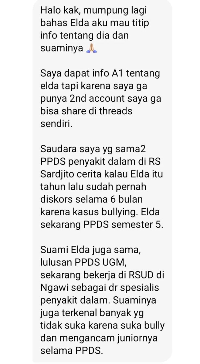 keluhkesahkonoh's tweet photo. Dulu Elda pernah bilang ke cowoknya yang gagal ujian spesialis, "you have no future."

Sekarang malah RSUP yang bilang ke Elda, "kami nggak mau ada Elda di klinis Sardjito."

Emang cara Tuhan kerja luar biasa. 🙏 https://t.co/MlB6IvvWx7
