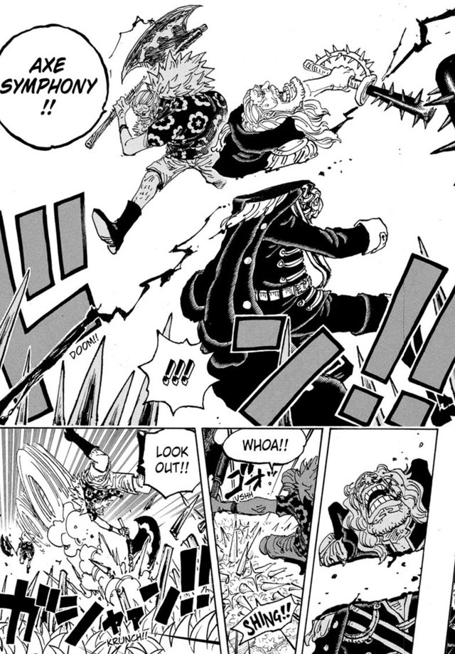 chair_hello's tweet photo. @WorstGenHQ Bro i guess Gaban used a haki lightning strike here too because the slash is invisible lol https://t.co/6gxYHCO0qf