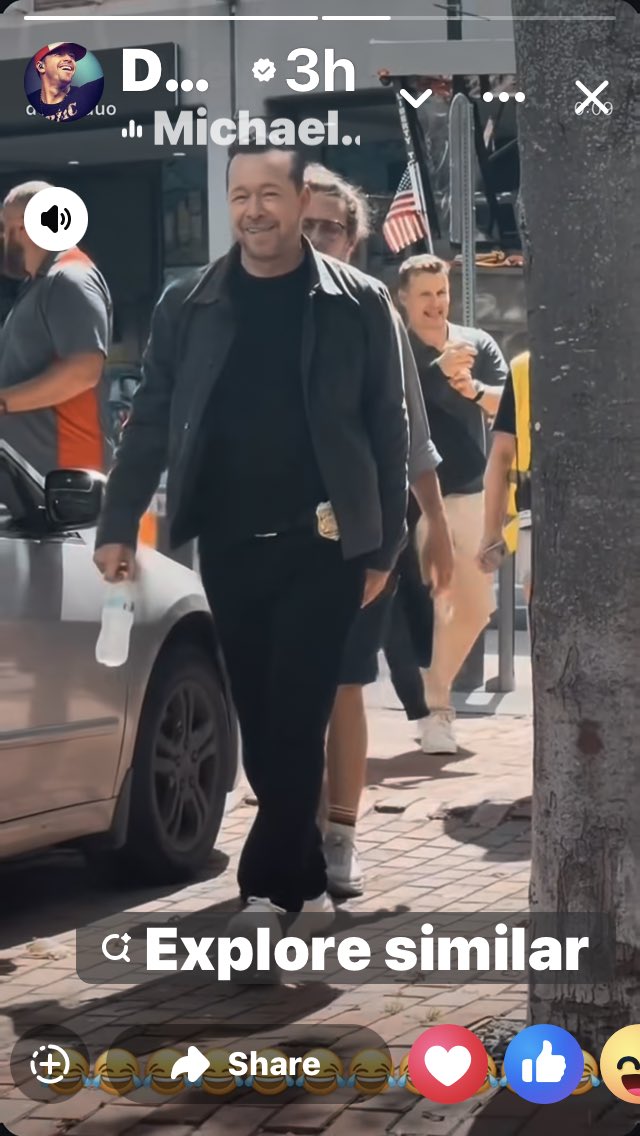 WillEstesClub's tweet photo. Look who’s in the background? Our favorite actor, Will Estes. He was seen being on the set of Boston Blue. 
Does this mean, Will Estes aka Jamie Reagan be guest star on Boston Blue? Stayed tuned. I’ll keep everyone posted. 

This is from Donnie Wahlberg’s Facebook story. 

Con.. https://t.co/GSjF2aZ2uA