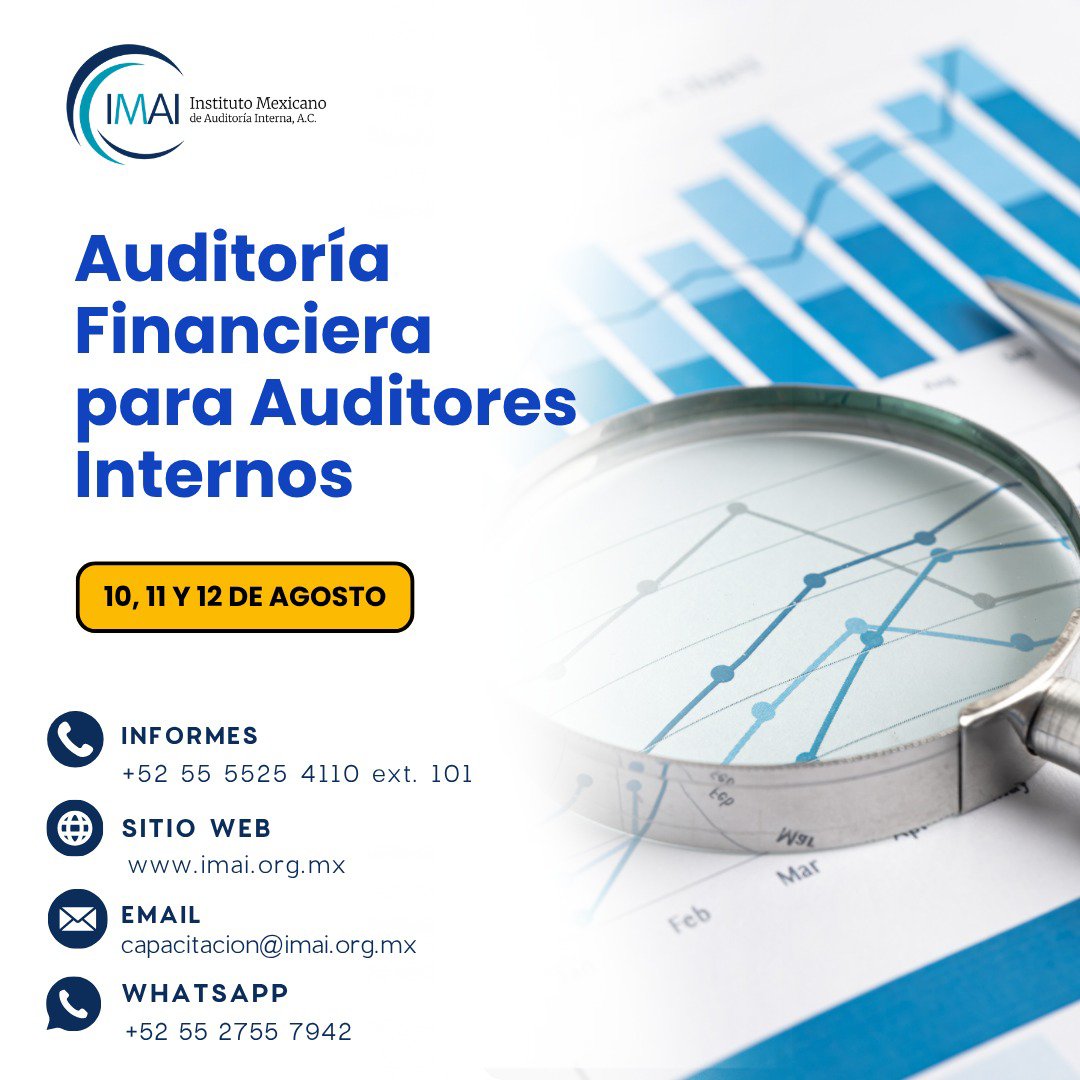 imaiac's tweet photo. Fortalece tus competencias en la evaluación de estados financieros, identificación de riesgos y aplicación de mejores prácticas de auditoría.
#AuditoríaInterna #AuditoríaFinanciera #ControlInterno #GestiónDeRiesgos #Finanzas #CapacitaciónProfesional https://t.co/FLFN0DZFMx
