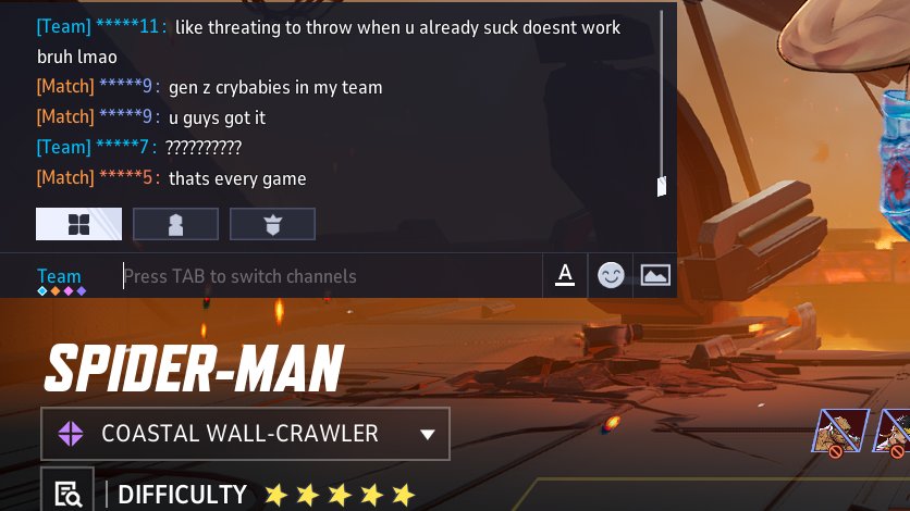 DumbBih12's tweet photo. somehow won this game but what even man, like target bans teammates iron fist saying this, tries to ban bp, then goes adam https://t.co/mc30qCs5Ua