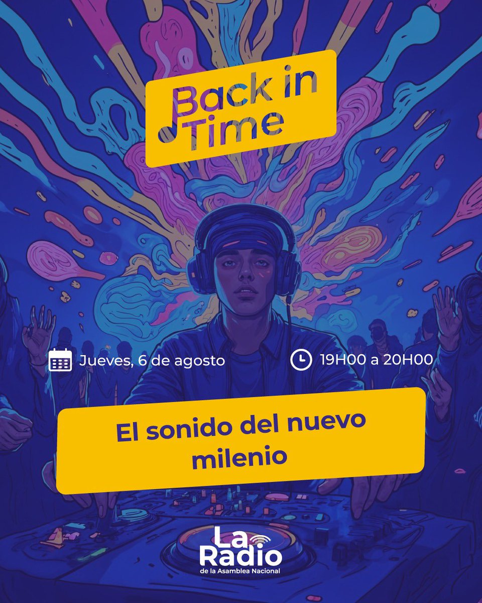 LaRadioAsamblea's tweet photo. #BackInTime presenta: El sonido del nuevo milenio.
Revive los beats innovadores, la evolución de la música electrónica y los éxitos que marcaron el inicio de los años 2000, conquistando las pistas de baile alrededor del mundo.
🕖 Hoy | 19:00
#LaRadioAN #BackInTime #Música https://t.co/O6IbMjPTC1