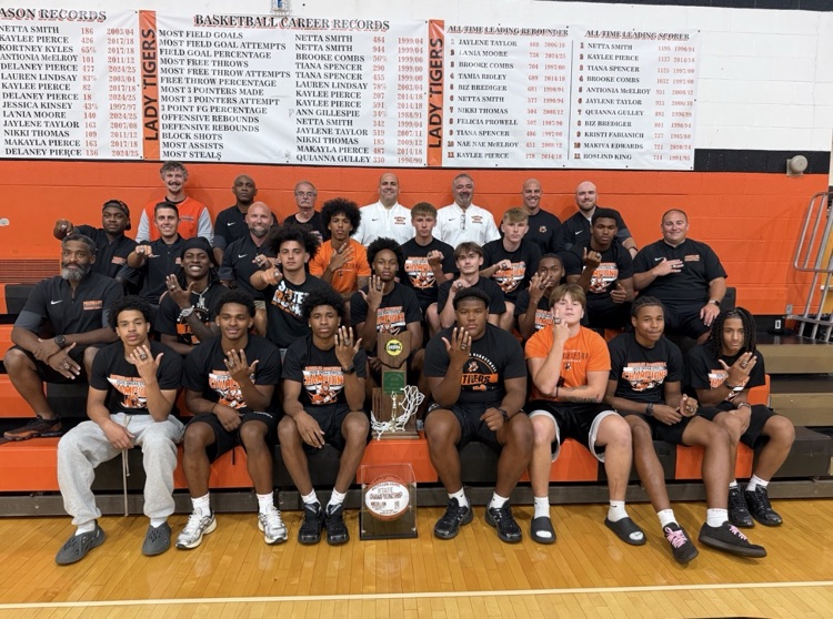 MassillonSchool's tweet photo. Champions Forever!🏆 💍 

Tonight, our Massillon Tiger Boys Basketball team received their state championship rings! Celebrating a season that will forever be part of Tiger history! https://t.co/yjSeswf3iW