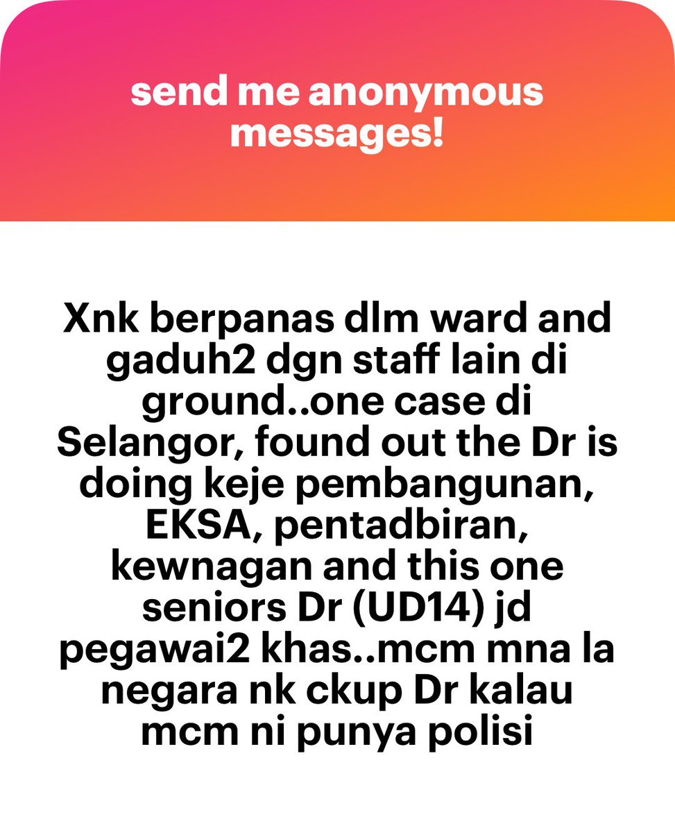 meinmokhtar's tweet photo. Luahan doktor https://t.co/D8R3lKbeer