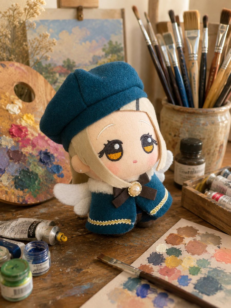 noa_shop_07's tweet photo. おはようございます☀️

✨新作✨
絵描きさんの帽子とケープセット

✩.｡………………………………………… ｡.✩

         夏コミにて頒布します！

✩.｡………………………………………… ｡.✩ https://t.co/7poI4ZHLCq