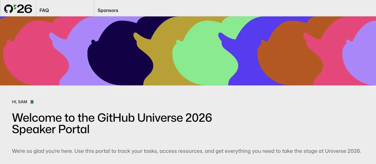 GitHub Speaker Portal