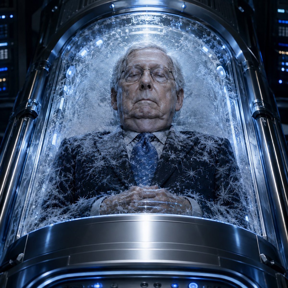 GuntherEagleman's tweet photo. Where’s Mitch? https://t.co/G2yelCcDNK