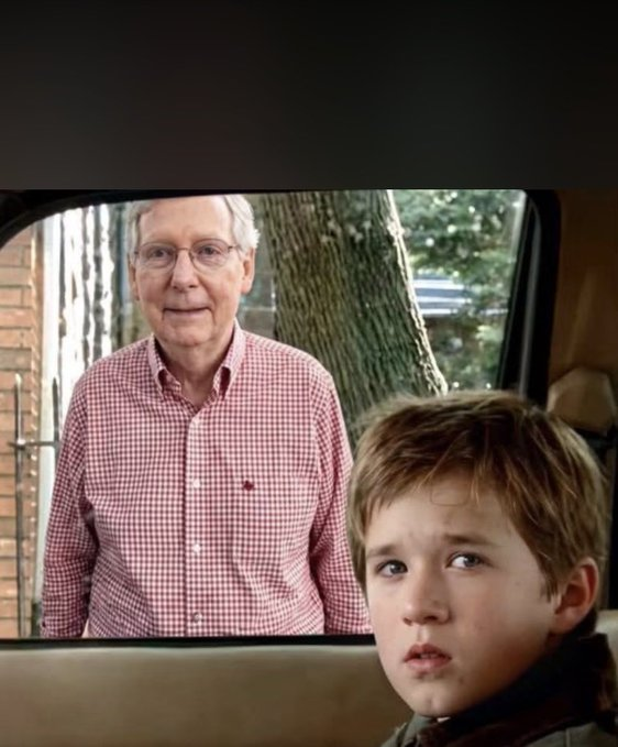 ImBreckWorsham's tweet photo. Meanwhile...Sen. Mitch McConnell was spotted being discharged from a rehab center that he entered into nearly two months ago. https://t.co/6SpdQcO3vs