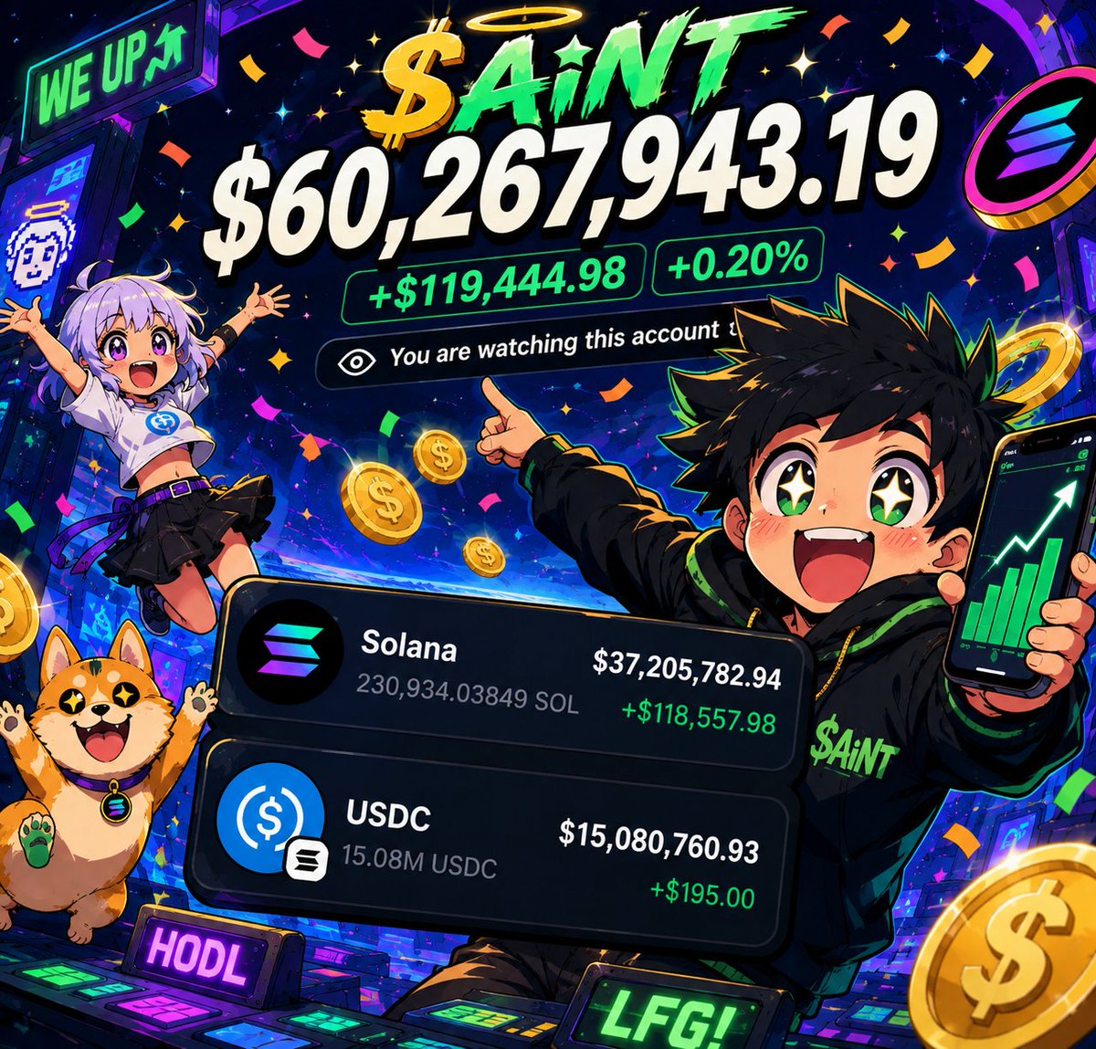 saintcryptonft's tweet photo. Drop your $SOL address 

RT, follow + Notifications 

Check your balance later 

First 2700 active engagers. https://t.co/Dqm55vjMaB