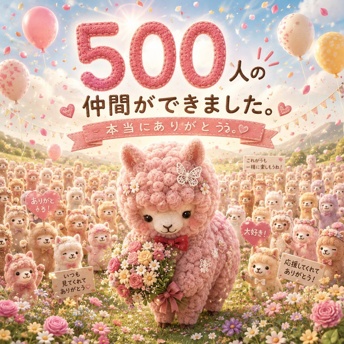 pakakooon's tweet photo. きゃー🫣😍🥰😆✨
寝落ちして起きたらフォロワー500人になってました！

まだまだ成長途中なんですけど素直にむちゃくちゃ嬉しいです🥹

いつも交流してくださってる皆様のお陰です‼️ありがとうございます♡

パカ子まだまだやります💪

1人じゃなくみんなでぶち上がりたいです🙌💕

#ありがとう https://t.co/8et4Zrcvj1