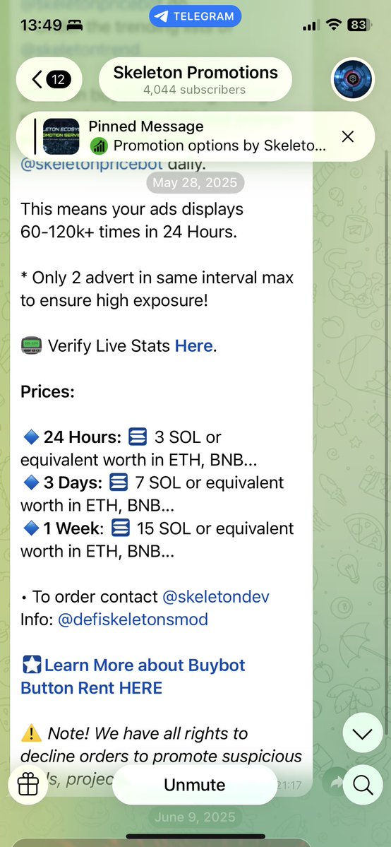 LunaChainia's tweet photo. The narrative is actually bullish and you can actually reach a larger audience across telegram 
The skeleton promotional services can help build more awareness via trending listing + buybot button ads to 19k groups on telegram + Mass Dm to premium users 

https://t.co/ebd5PowvOv https://t.co/l5U5QMVIeT