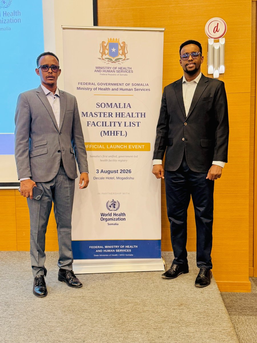 goodir1960's tweet photo. Proud to have participated in the development and launch of the Somalia Master Health Facility List (MHFL). Grateful to be part of a dedicated team working to strengthen Somalia's health information systems through accurate and reliable health facility data. https://t.co/IKsnZ4Qs6y
